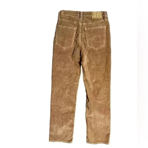 Aritzia Denim Forum Arlo High Rise Straight Corduroy Gold Rush Brown 26 - Picture 7 of 8